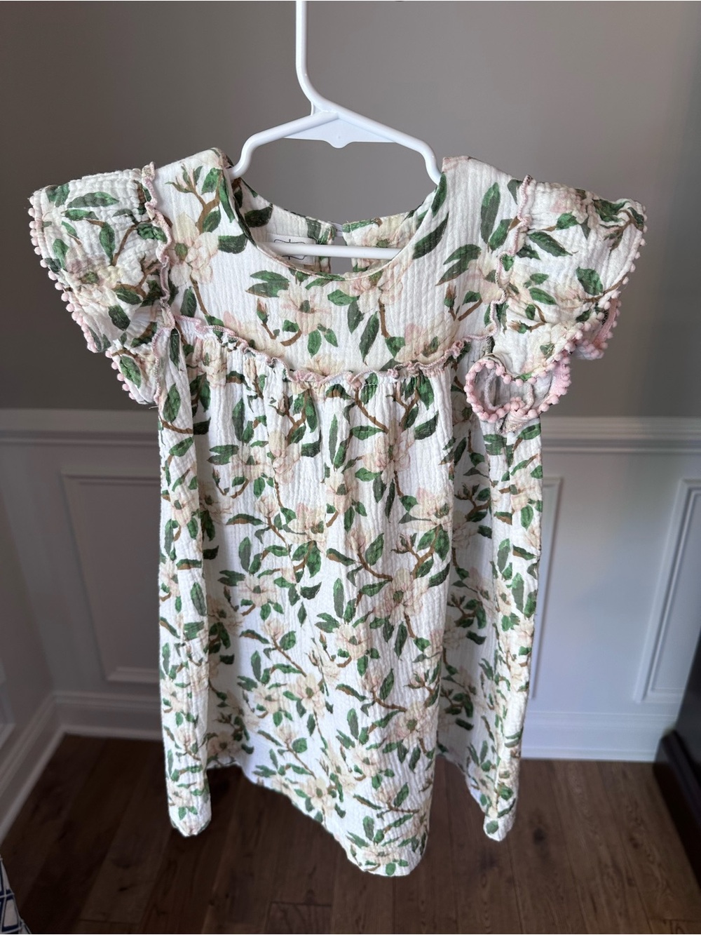 Mud Pie Magnolia Pom Pom Dress size 5T - Picture 8 of 10